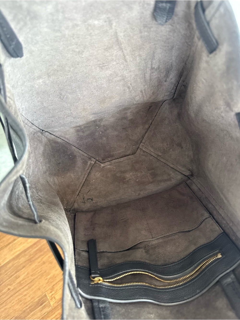 Celine grey Cabas phantom tote - Picture 5 of 8